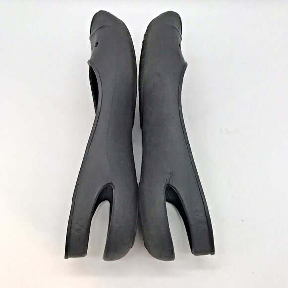 Crocs Farrah Peep Toe Slingback Ballet Flat Women's 8 Black Slip On Comfort Shoe - Picture 7 of 10